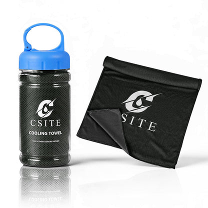 CSITE Cooling Towels (47"x12") for Neck and Face, Ice Towel for Hot Weather, Soft Breathable Chilly Gym Towels, Microfiber Towel for Work Out, Yoga, Running, Camping & More Activities（Green）