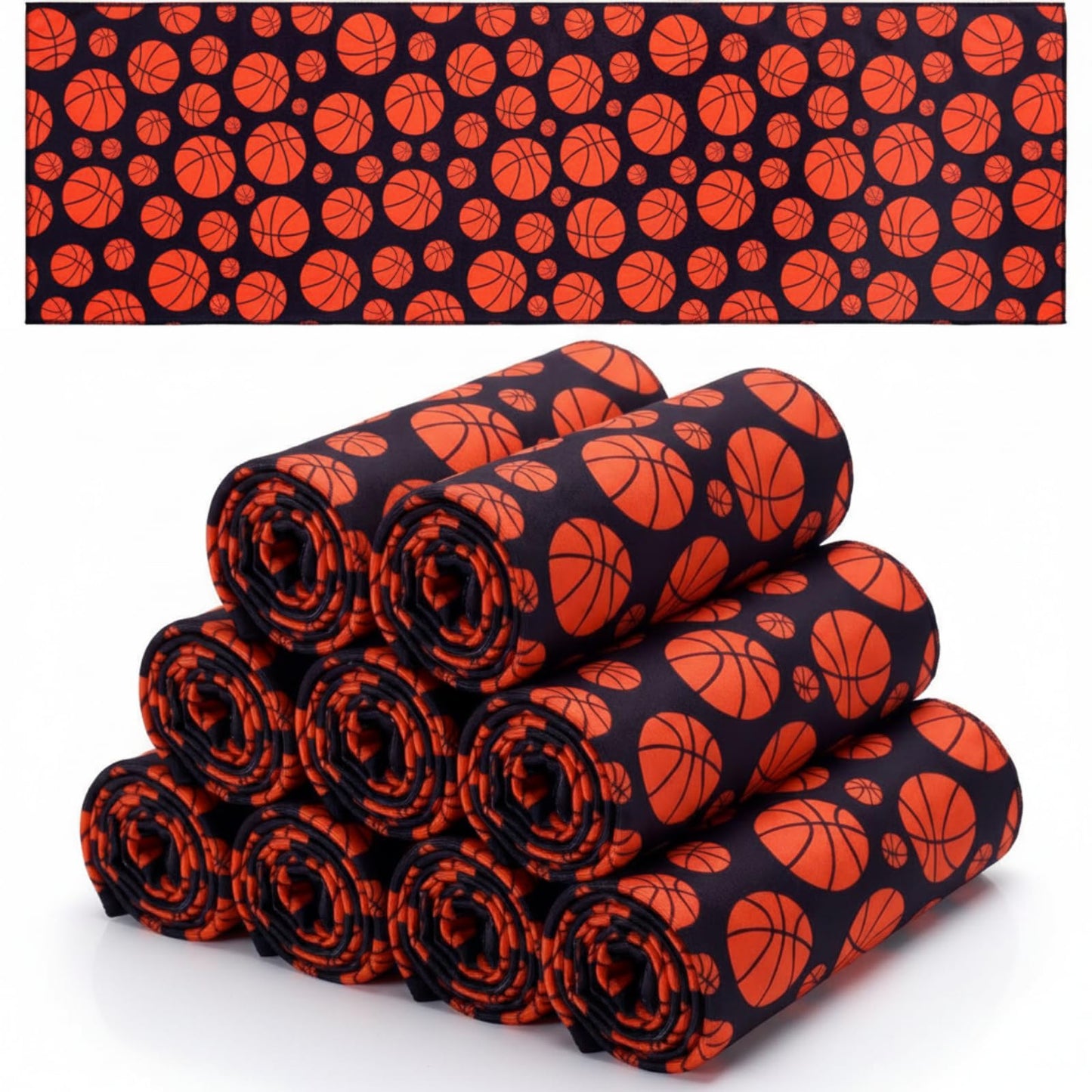 FuWeave 24 Pack Baseball Cooling Towel 40 x 12 Inch Breathable Sport Cooling Towel Microfiber Fast Drying Baseball Team Gifts for Athletes Yoga Gym Camping Running