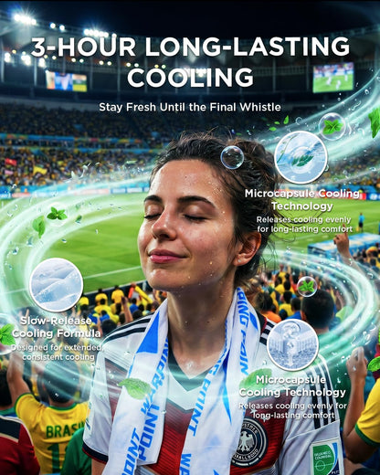 CoolRush Towel with Natural Mint Extract, Instant 3-Second Cooling Towel, Reusable Sports Cooling Wipes for Summer Heat, Alcohol-Free, for Running, Cycling, Gym, Outdoor Activities(10 Pack)