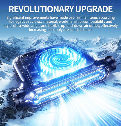 Car Seat Fan for Driver & Backseat - 2026 Upgraded Mini Portable USB Back Cooling Fan Kids Baby Quiet headrest Neck Fan Accessories with 3 Adjustable Wind Speeds for Almost Vehicle Jeep Van RV Truck