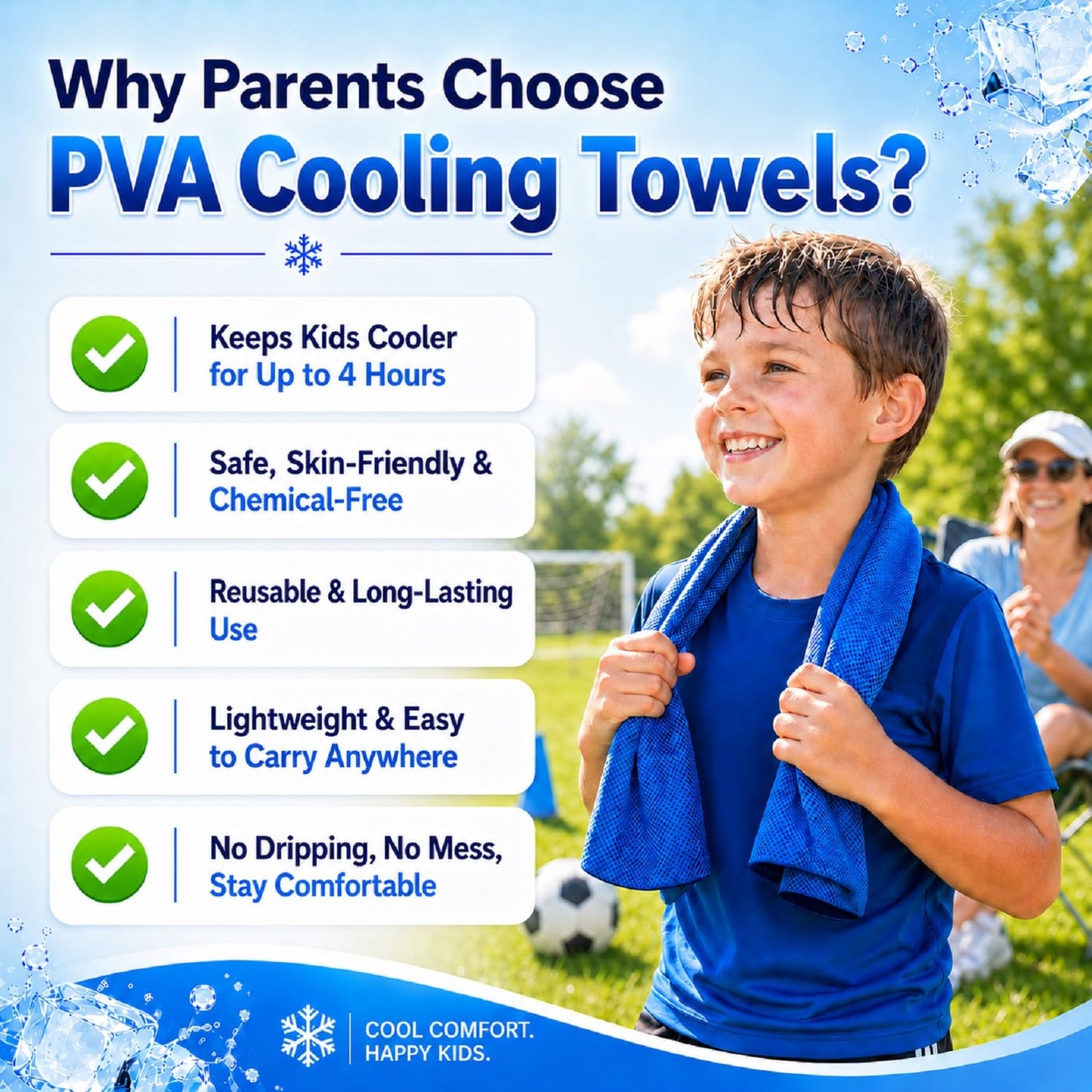 BobbleT Kids PVA Cooling Towels 4 Pack (30"x9") - Mini Instant Ice Cooling Towels for Neck & Face with UPF 50+ Sun Protection, Reusable Summer Heat Relief for Outdoor Activities, Pink