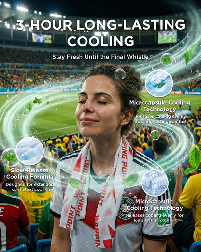 CoolRush Towel with Natural Mint Extract, Instant 3-Second Cooling Towel, Reusable Sports Cooling Wipes for Summer Heat, Alcohol-Free, for Running, Cycling, Gym, Outdoor Activities(10 Pack)