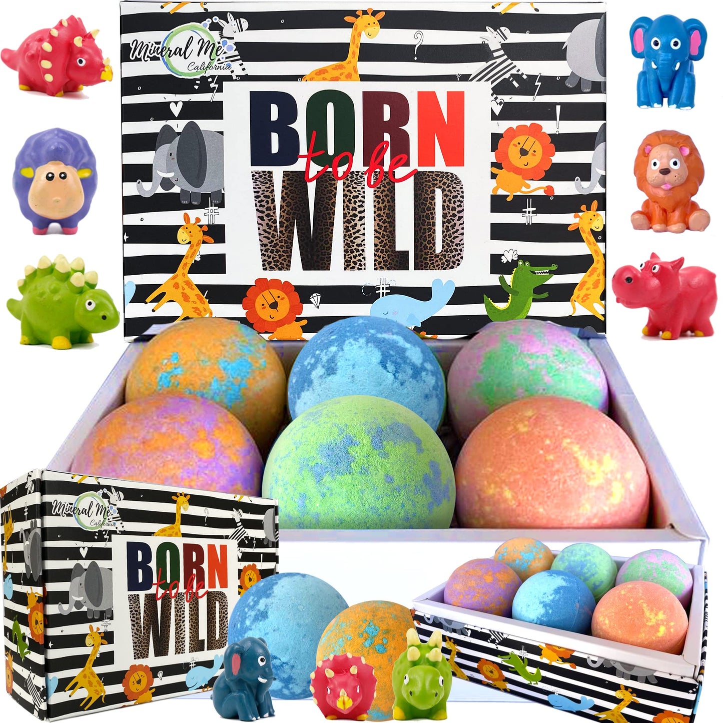 Bath Bombs for Kids with Surprise Toys Inside Plus Dinosaur Puzzle - Set of 9 Organic Dino Egg Bath Bombs, Gentle and Kids Safe, Fizzy Balls with Rich Bubbles, Birthday Gifts for Boys, Girls