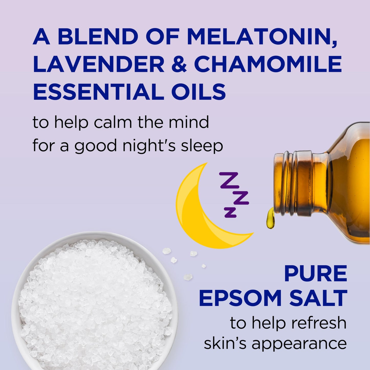 Dr Teal's Foaming Bath with Pure Epsom Salt, Soothe & Sleep with Lavender, 34 fl oz (Pack of 2)
