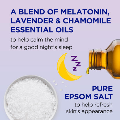 Dr Teal's Foaming Bath with Pure Epsom Salt, Soothe & Sleep with Lavender, 34 fl oz (Pack of 2)