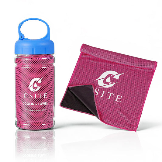 CSITE Cooling Towels (47"x12") for Neck and Face, Ice Towel for Hot Weather, Soft Breathable Chilly Gym Towels, Microfiber Towel for Work Out, Yoga, Running, Camping & More Activities（Green）