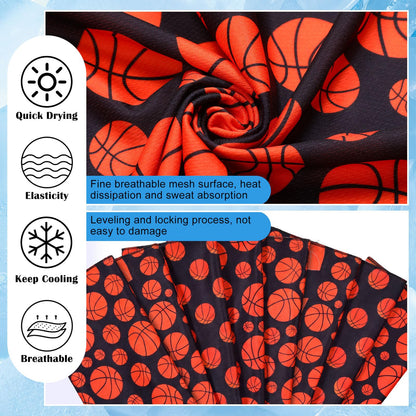 FuWeave 24 Pack Baseball Cooling Towel 40 x 12 Inch Breathable Sport Cooling Towel Microfiber Fast Drying Baseball Team Gifts for Athletes Yoga Gym Camping Running