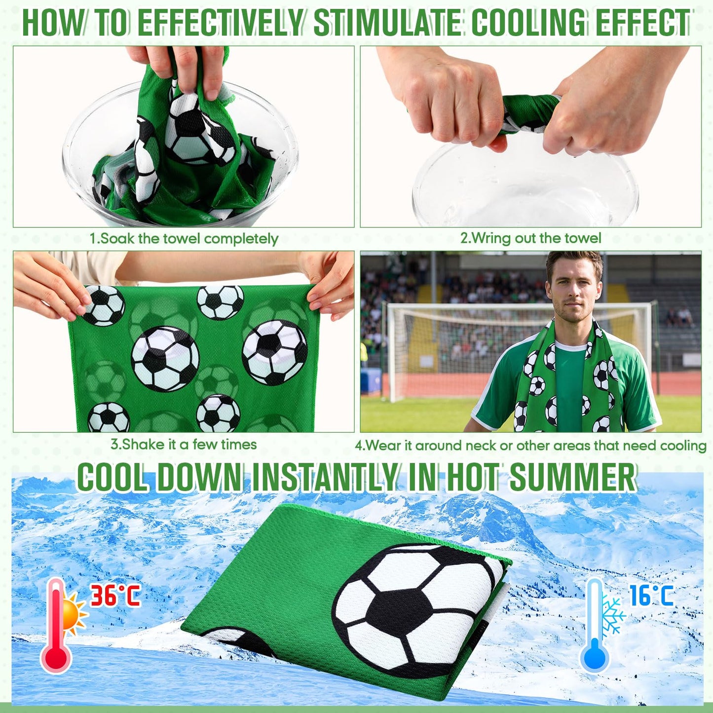 Mindsoft 12 Set Softball Cooling Towels for Sports Team Gifts with Carrying Pouch 30 x 9 Inch Softball Towels Bulk Microfiber Ice Cooling Rags for Birthday Party Favors Swag Bag Stuffers