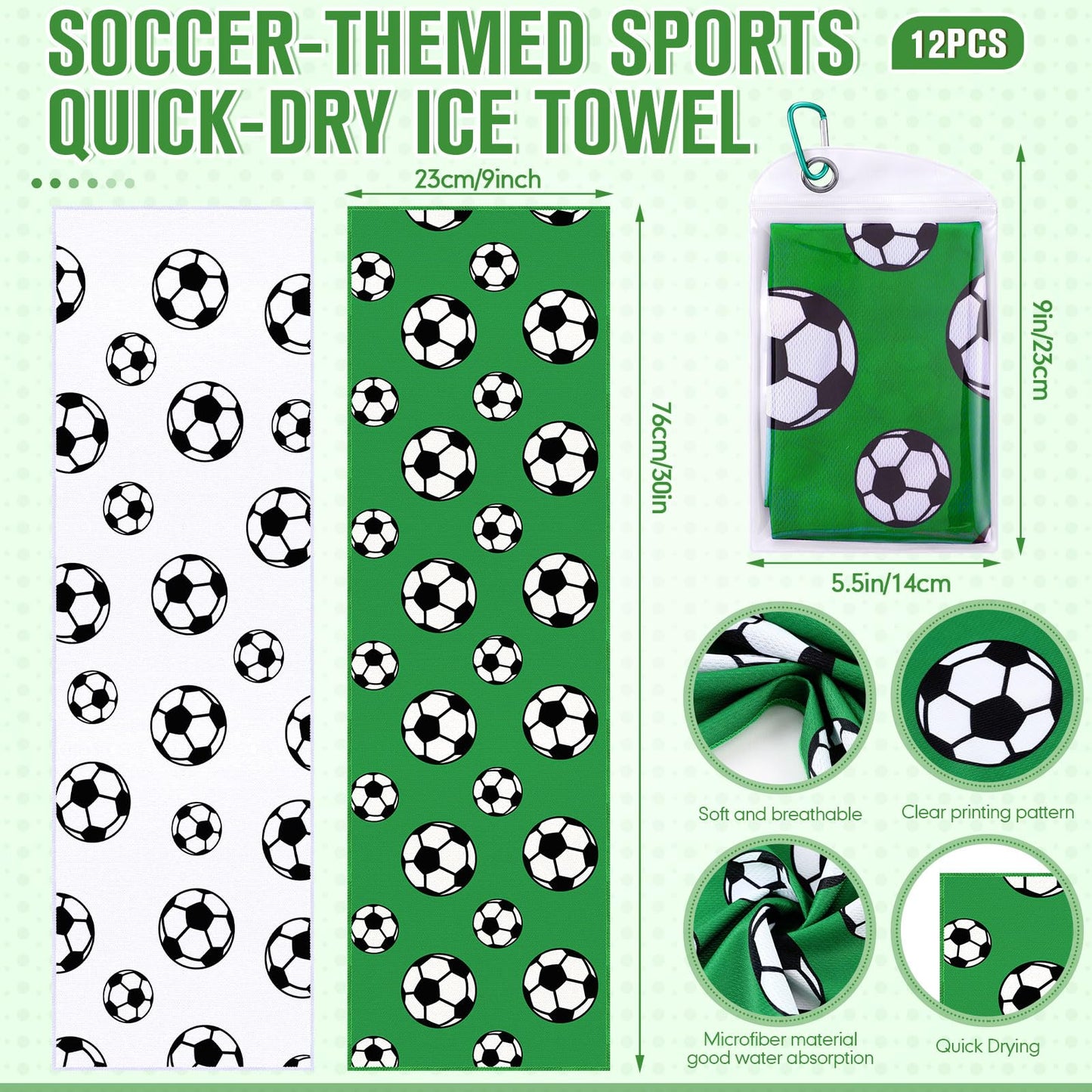Mindsoft 12 Set Softball Cooling Towels for Sports Team Gifts with Carrying Pouch 30 x 9 Inch Softball Towels Bulk Microfiber Ice Cooling Rags for Birthday Party Favors Swag Bag Stuffers