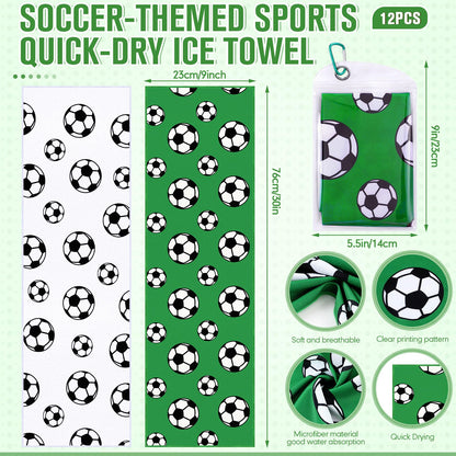 Mindsoft 12 Set Softball Cooling Towels for Sports Team Gifts with Carrying Pouch 30 x 9 Inch Softball Towels Bulk Microfiber Ice Cooling Rags for Birthday Party Favors Swag Bag Stuffers