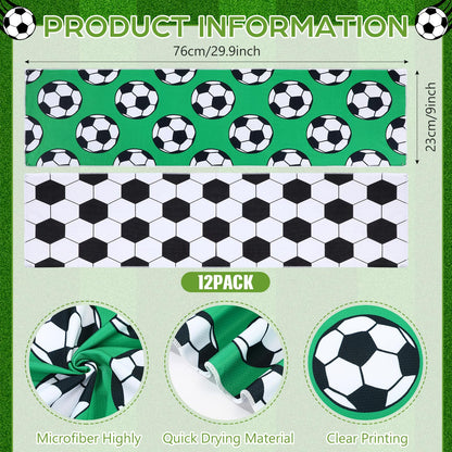 Remagr 12 Pcs Baseball Cooling Towels 30" x 9" Quick Dry Microfiber Sweat Towels for Workout, Gym, Running, Baseball Teams Sports Fans Party Favors Gifts