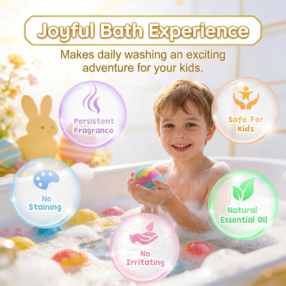 Bath Bombs with Surprise Inside, 12 Pack Fizzy Bath Bombs with Animal Figures Inside, Play Fizz Bubble Bath Gift Set with Natural Bath Bombs, Colorful Sea Salt Bath Balls Gifts (Zoo)