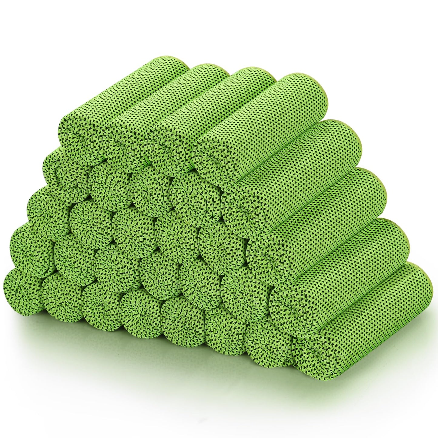 Cooling Towels (40"x 12", Pack of 30) for Neck and Face, Cold Towel for Hot Weather, Sports, Workout, Fitness, Gym, Yoga, Golf, Pilates, Travel, Camping & More