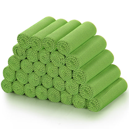 Cooling Towels (40"x 12", Pack of 30) for Neck and Face, Cold Towel for Hot Weather, Sports, Workout, Fitness, Gym, Yoga, Golf, Pilates, Travel, Camping & More