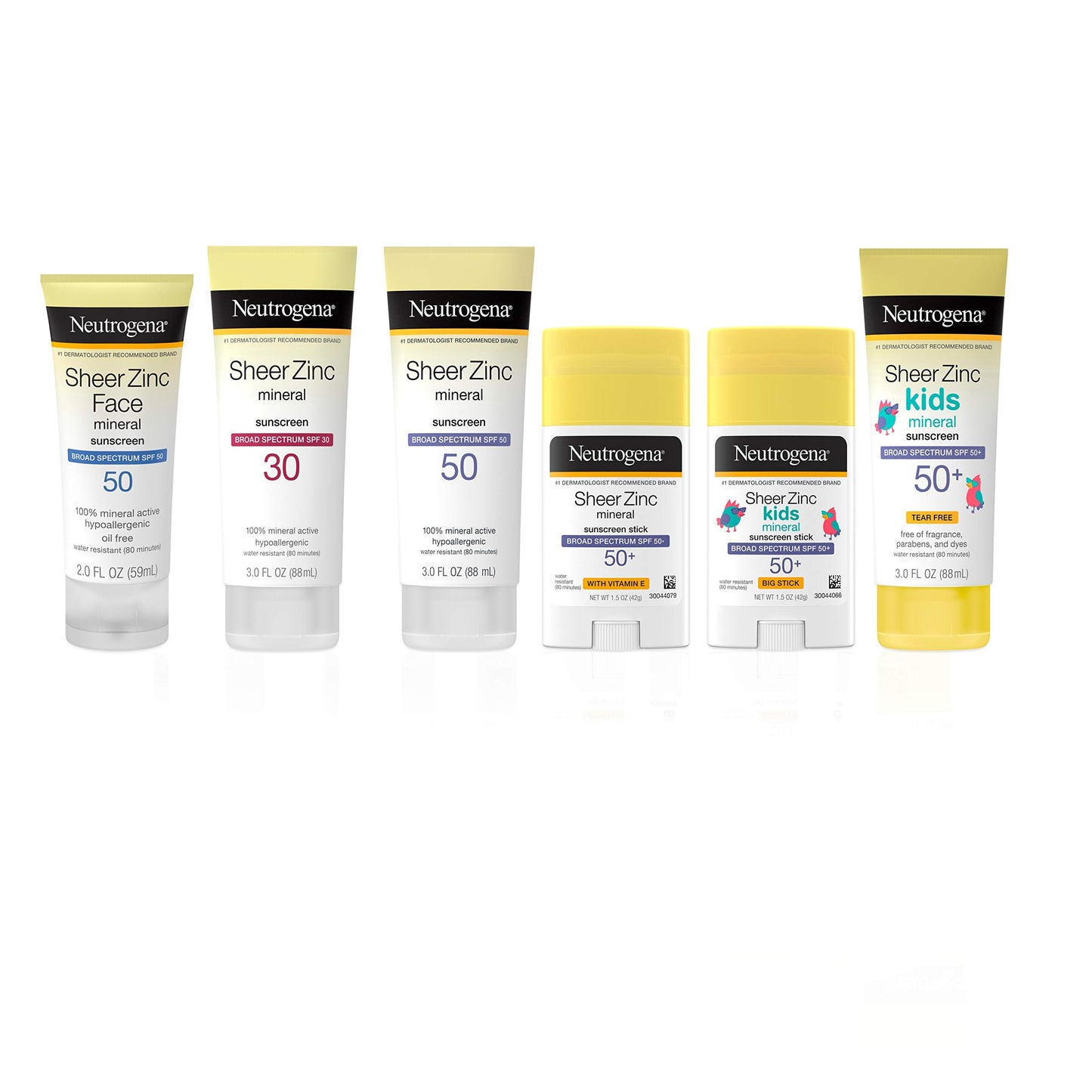Neutrogena Sheer Zinc Oxide Dry-Touch Face Sunscreen with Broad Spectrum SPF 50, Oil-Free, Non-Comedogenic & Non-Greasy Mineral Sunscreen, 2 fl. oz