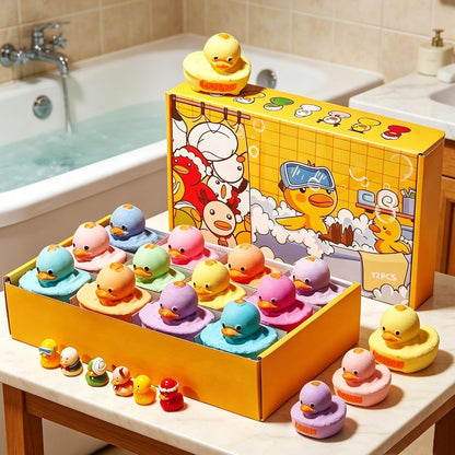 12pcs Bathbombs for Kids, Bathbombs Gift Set, Handmade Fizzy Bubble Bathbomb with Duck Toys Inside, Natural Bubble Baths Balls to Moisturize Dry Skin, Birthday Christmas Easter Gift for Girls Boys