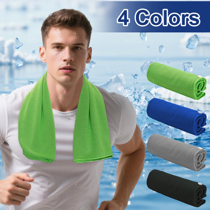 4 Pack Cooling Hoodie Towels Cooling Towels for Neck and Face Quick Drying Sweat Towel Wraps Cooling Head Neck Wraps Sun Protection for Hot Summer Weather Sport Workout