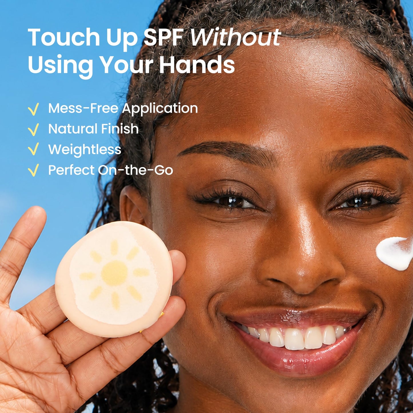 ELROEL Pang Pang Sun Cushion Plus - Broad Spectrum SPF 50 Face Sunscreen with 72-Hour Hydration & Cooling Effect - Sweat, Sand, Dirt & Water-Resistant - Hypoallergenic Korean Skin Care 0.53 oz