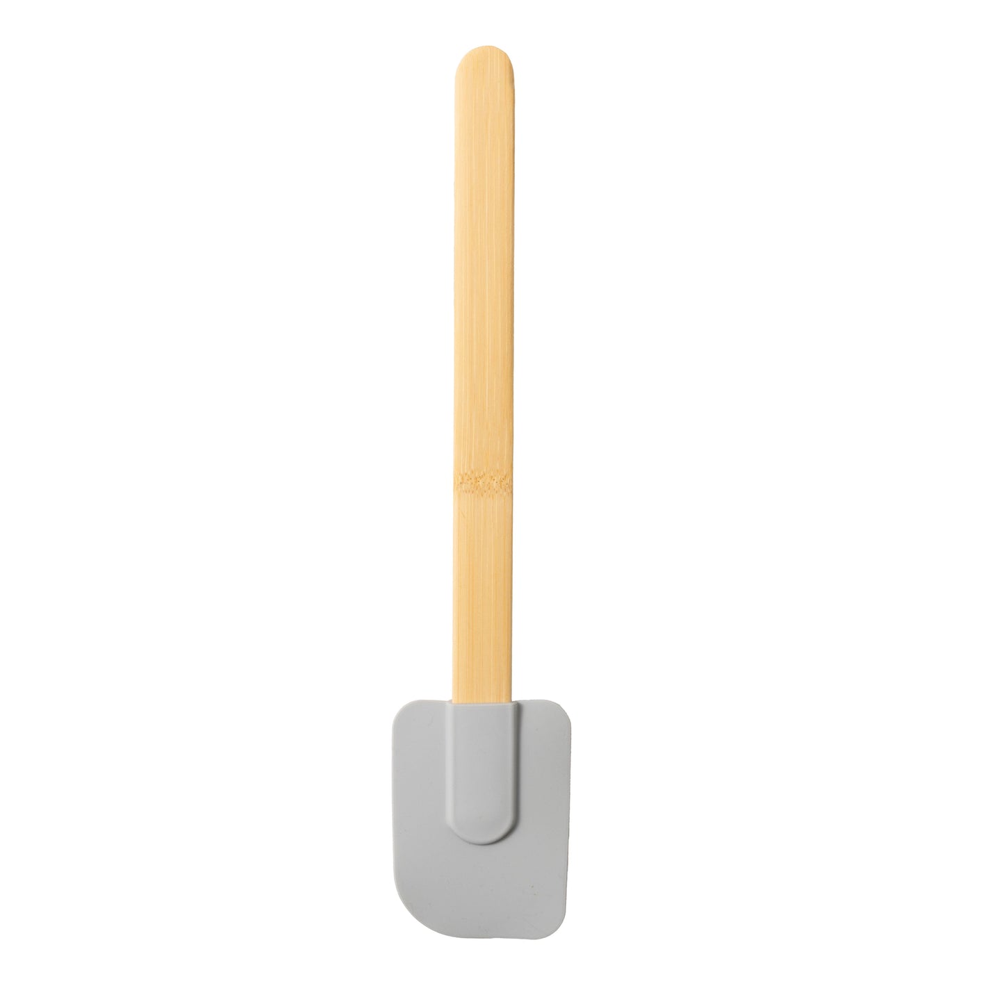 Seamless One-Piece Silicone Spatulas Set 4 with Bamboo Handles, Blue - Heat-Resistant Silicone Cooking Spatula Turner Detail
