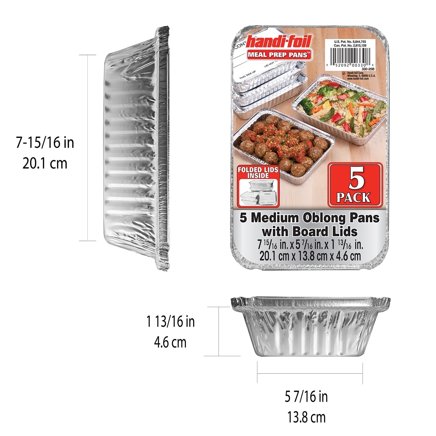 Fun Food Fidget Aluminum Meal Prep Pan with Lids, 5 Count - Playful Star & Heart Shaped Geometric NeeDoh Detail