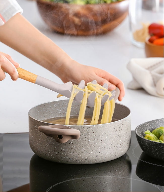 Premium Silicone Silicone & Bamboo Cooking Utensil Set, 14 Pieces - Heat-Resistant Silicone Cooking Spatula Turner Detail