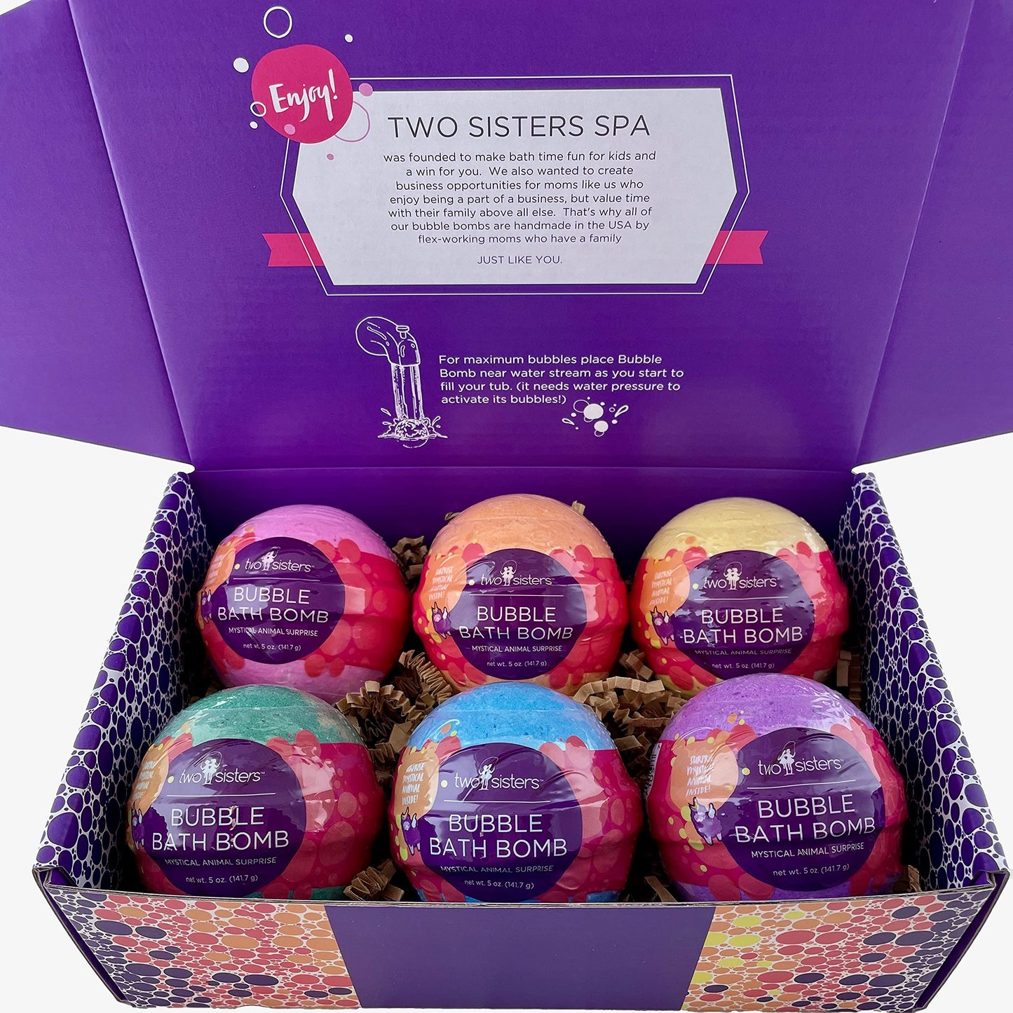 Superhero Bath Bombs for Kids with Surprise Toys Inside (6 Pack) - Large Bubble Bomb Fizzies for Boys, Girls, & Toddlers - Birthday Gift for Kids - Fruity Scent, USA Made by Two Sisters