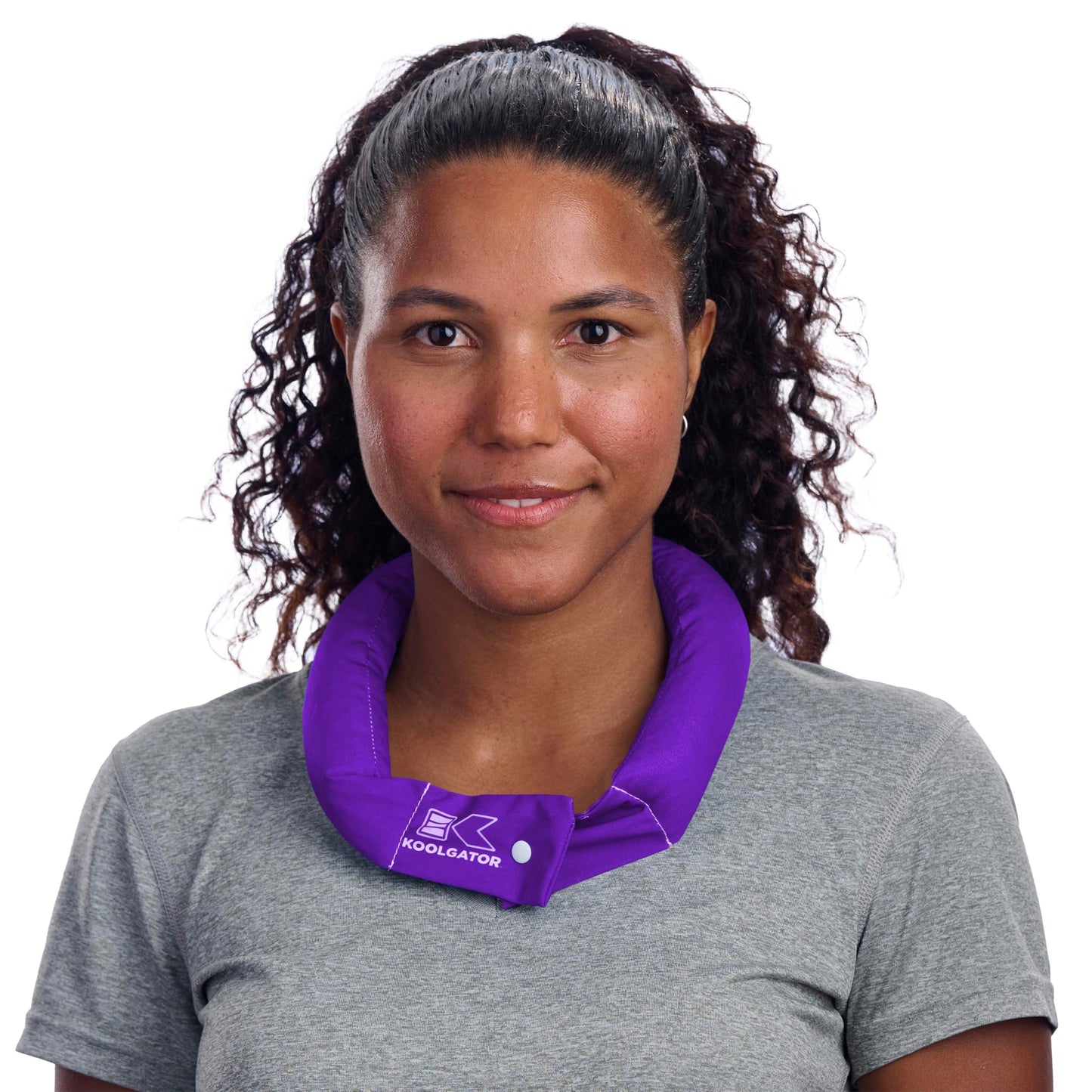 KOOLGATOR Evaporative Cooling Neck Wrap – Reusable Neck Cooler with Long Lasting Relief During Hot Weather Activities, Sports, & Outdoor Work, Water Drops, 1 Pack