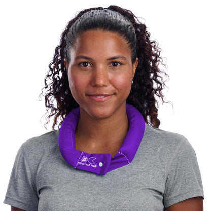 KOOLGATOR Evaporative Cooling Neck Wrap – Reusable Neck Cooler with Long Lasting Relief During Hot Weather Activities, Sports, & Outdoor Work, Water Drops, 1 Pack