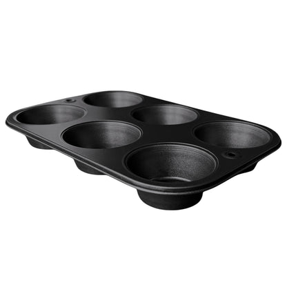 Premium Kitchen 6-Cup Nonstick Steel Muffin Pan, 2.9" Cup, Gray, 1 Count - Multi-Functional Manual Food Chopper & Slicer Detail