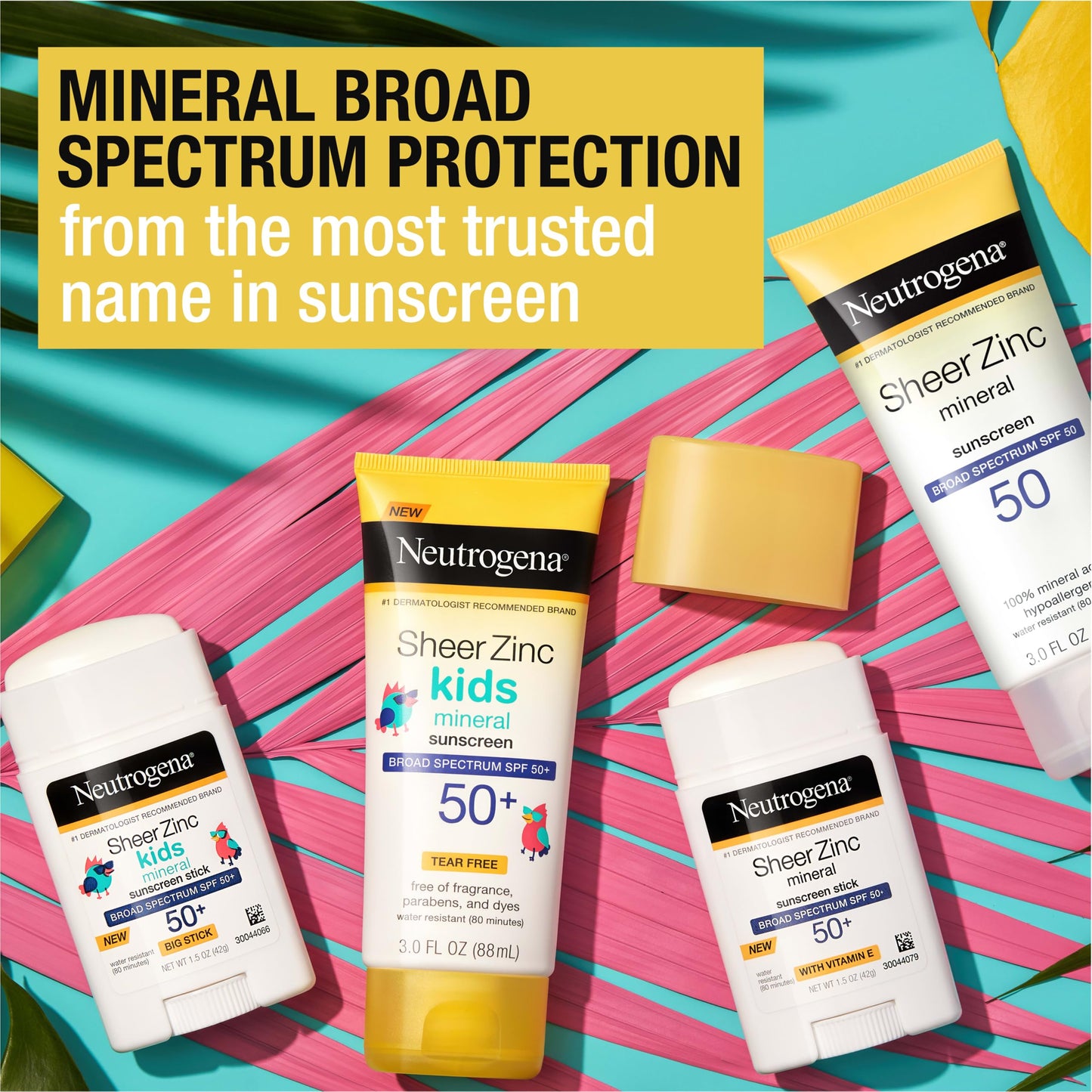 Neutrogena Sheer Zinc Oxide Dry-Touch Face Sunscreen with Broad Spectrum SPF 50, Oil-Free, Non-Comedogenic & Non-Greasy Mineral Sunscreen, 2 fl. oz