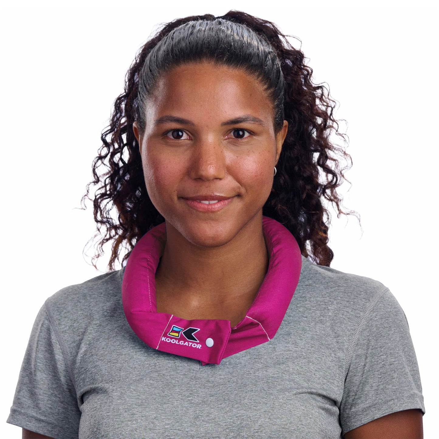 KOOLGATOR Evaporative Cooling Neck Wrap – Reusable Neck Cooler with Long Lasting Relief During Hot Weather Activities, Sports, & Outdoor Work, Water Drops, 1 Pack