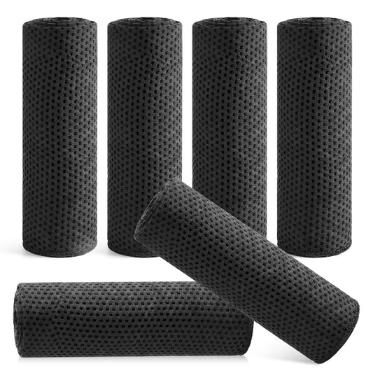 Hosuly 6 Pack Cooling Towels 40"x12" Ice Towel Cooling Neck Wraps Soft Breathable Chilly Stay Cool in Summer for Sports Yoga Golf Gym Activities(Black)