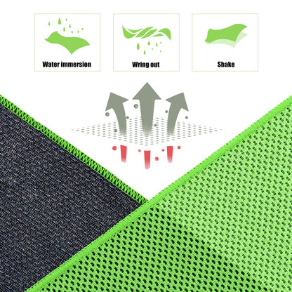 Cooling Towels (40"x 12", Pack of 30) for Neck and Face, Cold Towel for Hot Weather, Sports, Workout, Fitness, Gym, Yoga, Golf, Pilates, Travel, Camping & More
