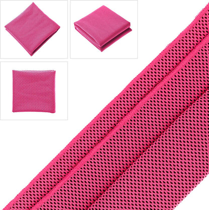 Cooling Towels (40"x 12", Pack of 10) for Neck and Face, Cold Towel for Hot Weather, Sports, Workout, Fitness, Gym, Yoga, Golf, Pilates, Travel, Camping & More