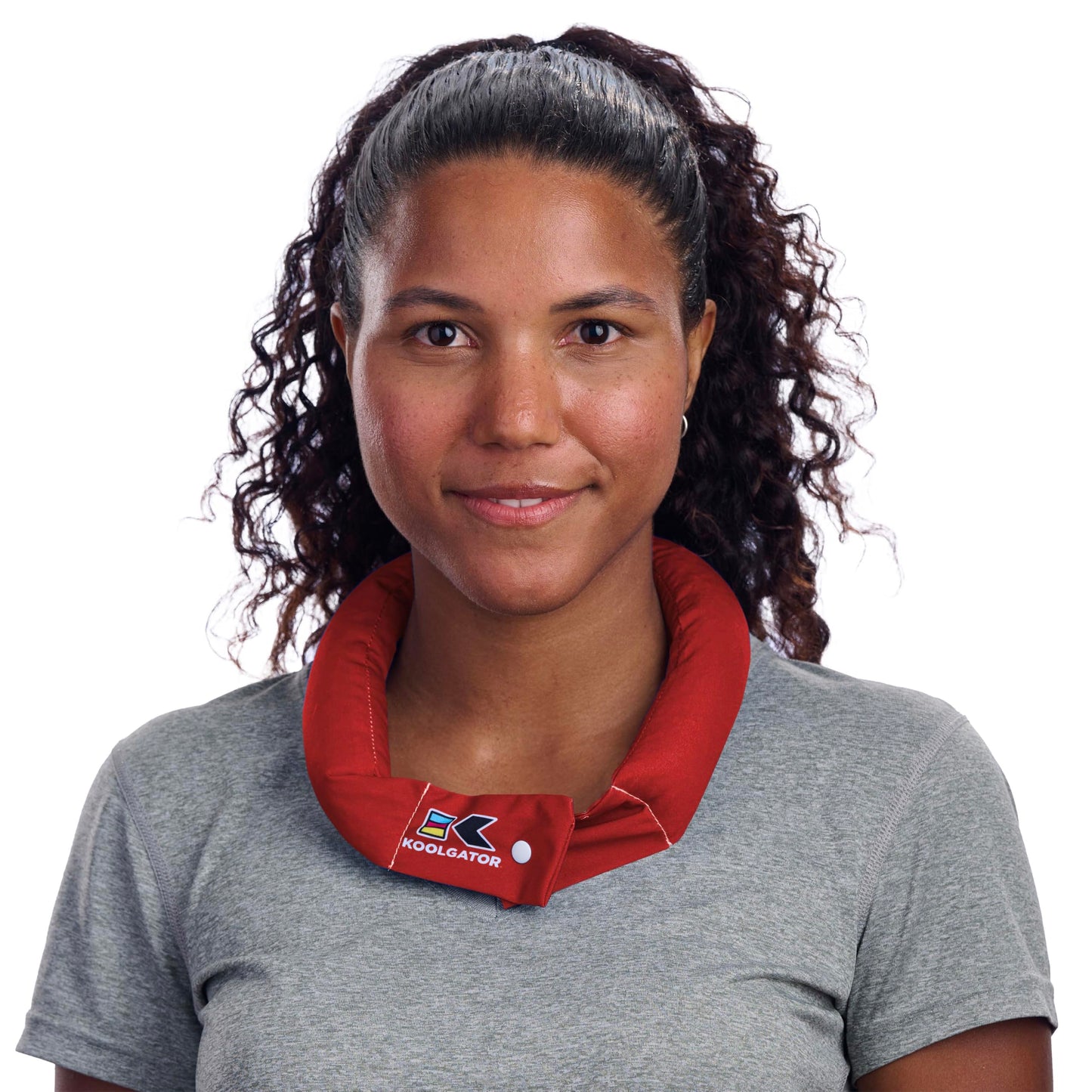 KOOLGATOR Evaporative Cooling Neck Wrap – Reusable Neck Cooler with Long Lasting Relief During Hot Weather Activities, Sports, & Outdoor Work, Water Drops, 1 Pack
