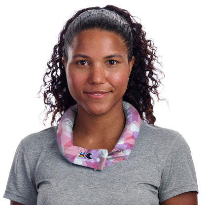 KOOLGATOR Evaporative Cooling Neck Wrap – Reusable Neck Cooler with Long Lasting Relief During Hot Weather Activities, Sports, & Outdoor Work, Water Drops, 1 Pack