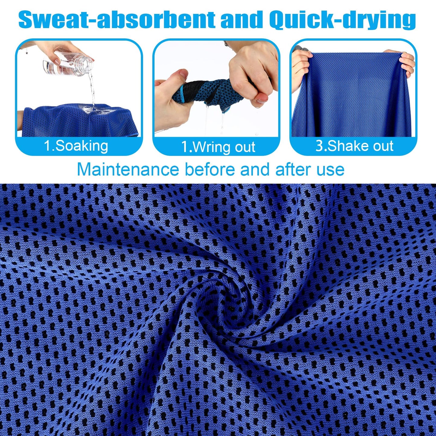 Peryiter 20 Pack Cooling Towels with Silicone Carry Cases Cooling Towels Bulk for Neck and Face Hot Weather Ice Towel Quick Drying Sweat for Sports Yoga Gym Running Fitness 10 Colors 35 x 12 Inches