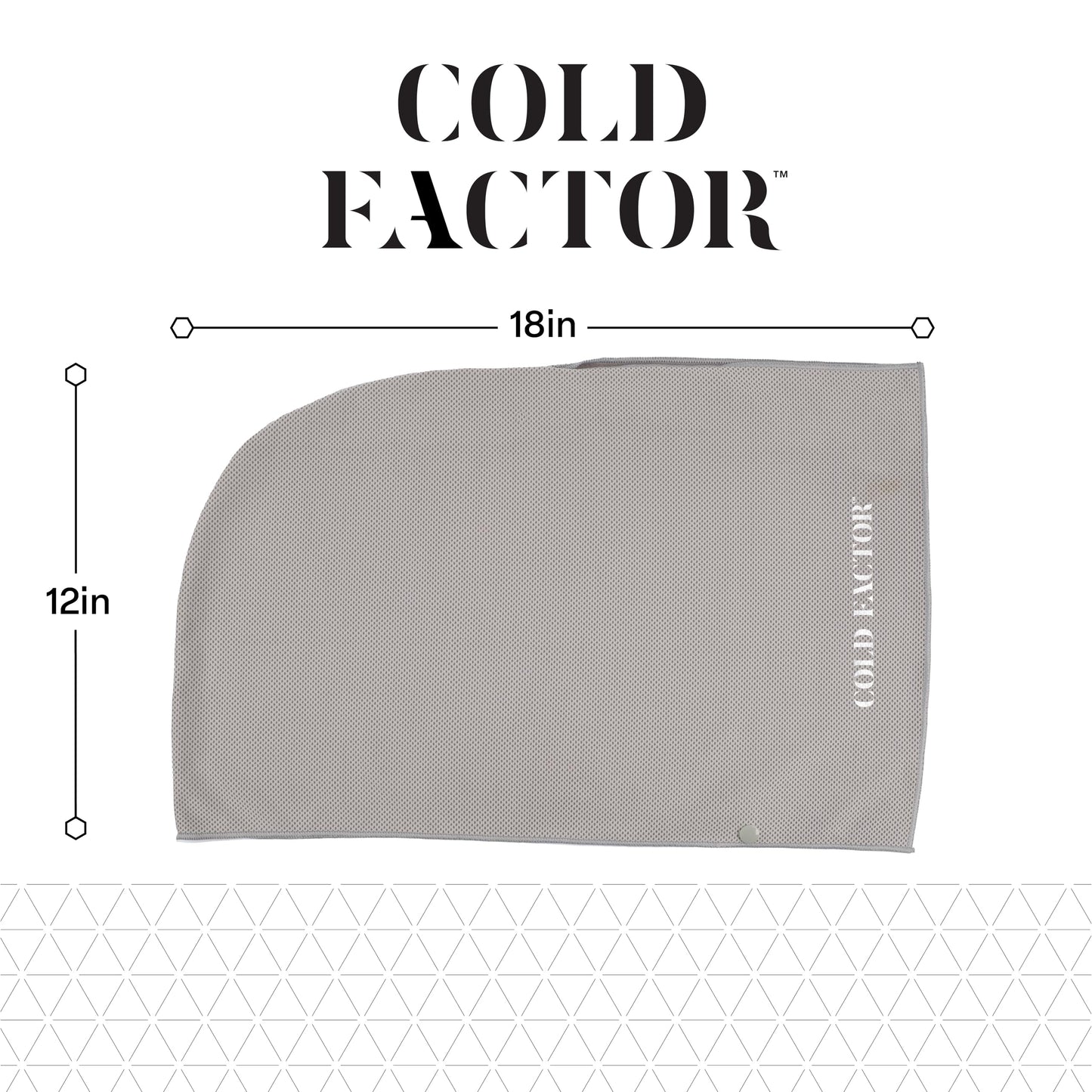 COLD FACTOR Instant Cooling Hoodie Towel – Advanced Chemical-Free Evaporative Cooling Technology – UPF 50+, 2+ Hours Cooling