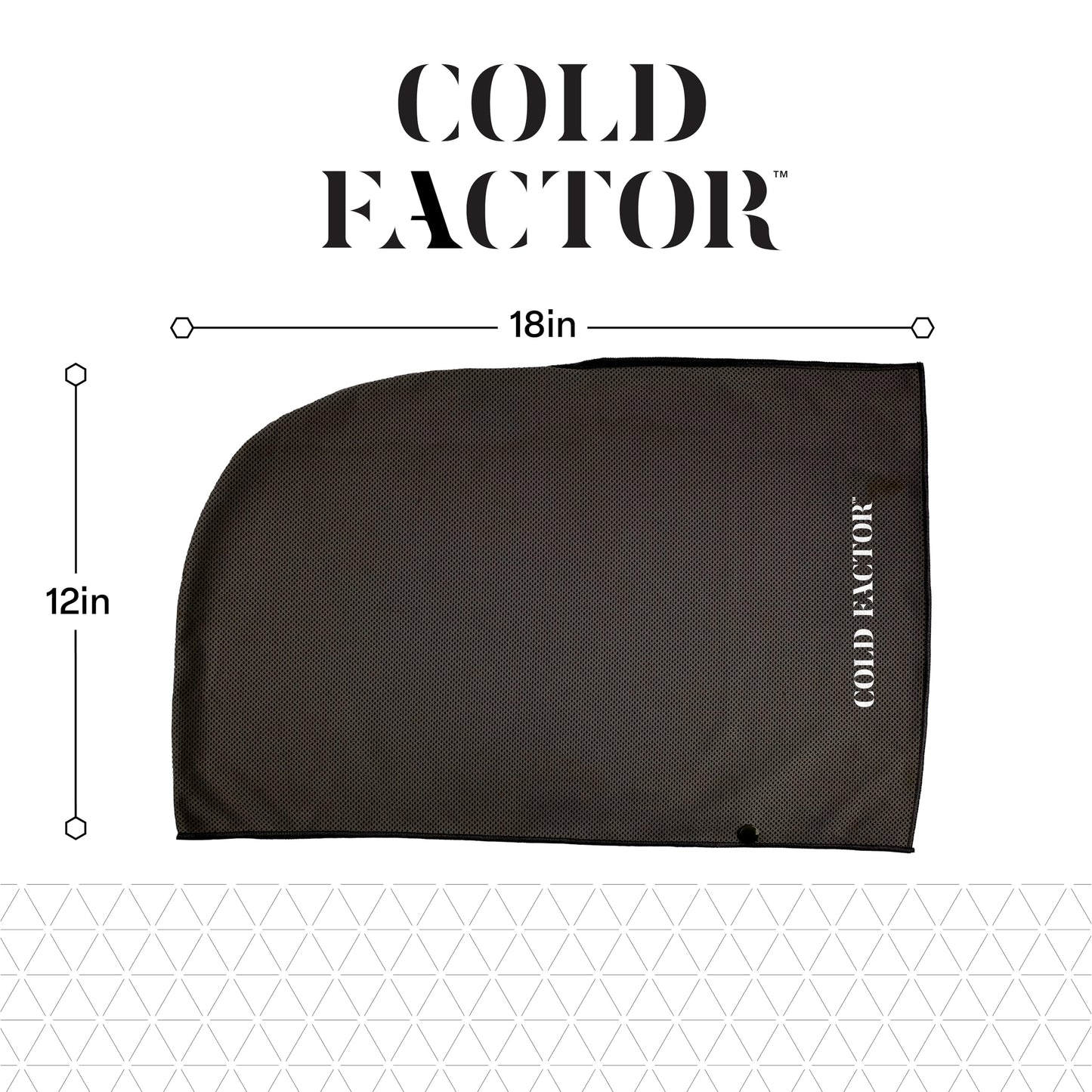 COLD FACTOR Instant Cooling Hoodie Towel – Advanced Chemical-Free Evaporative Cooling Technology – UPF 50+, 2+ Hours Cooling