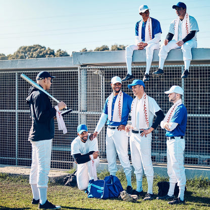 Tegeme 12 Pcs Ice Cream Drip Baseball Cooling Towels, 47"x12" Team Gifts Breathable Chilly Ice Towel, Microfiber Sport Cooling Rags Accessories for Player Gym Running Coach Gift