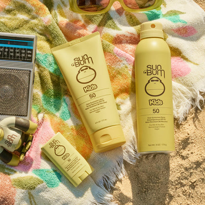 Sun Bum Kids SPF 50 Sunscreen Clear Body Spray - Broad Spectrum Water-Resistant with Vitamin E - Wet or Dry Skin Application - Hawaii 104 Act Compliant (Without Octinoxate & Oxybenzone) - 6 oz