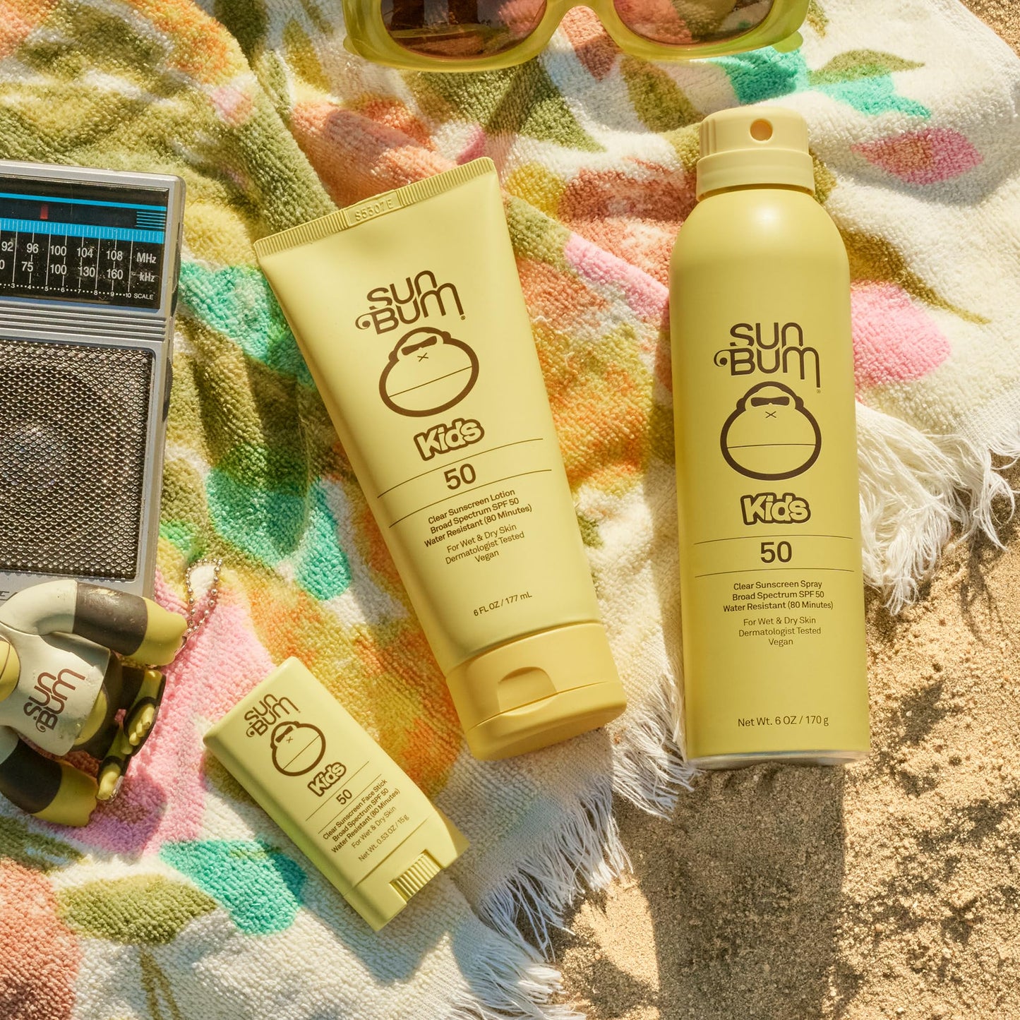 Sun Bum Kids SPF 50 Sunscreen Clear Body Spray - Broad Spectrum Water-Resistant with Vitamin E - Wet or Dry Skin Application - Hawaii 104 Act Compliant (Without Octinoxate & Oxybenzone) - 6 oz