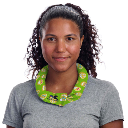 KOOLGATOR Evaporative Cooling Neck Wrap – Reusable Neck Cooler with Long Lasting Relief During Hot Weather Activities, Sports, & Outdoor Work, Water Drops, 1 Pack