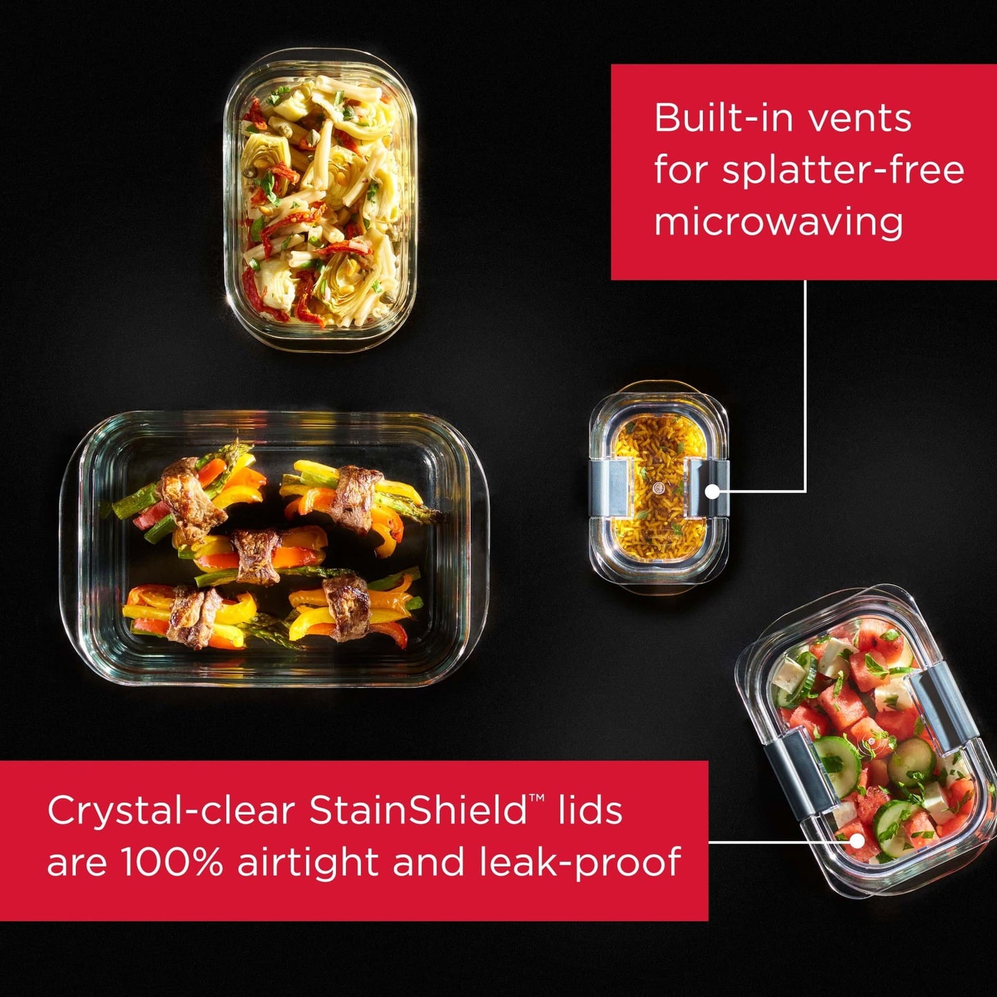 Deliciously Squishy 1.3 Cup Stain-Proof Food Storage Container, Set of 2 - Deliciously Soft Cupcake Sensory Glob Detail
