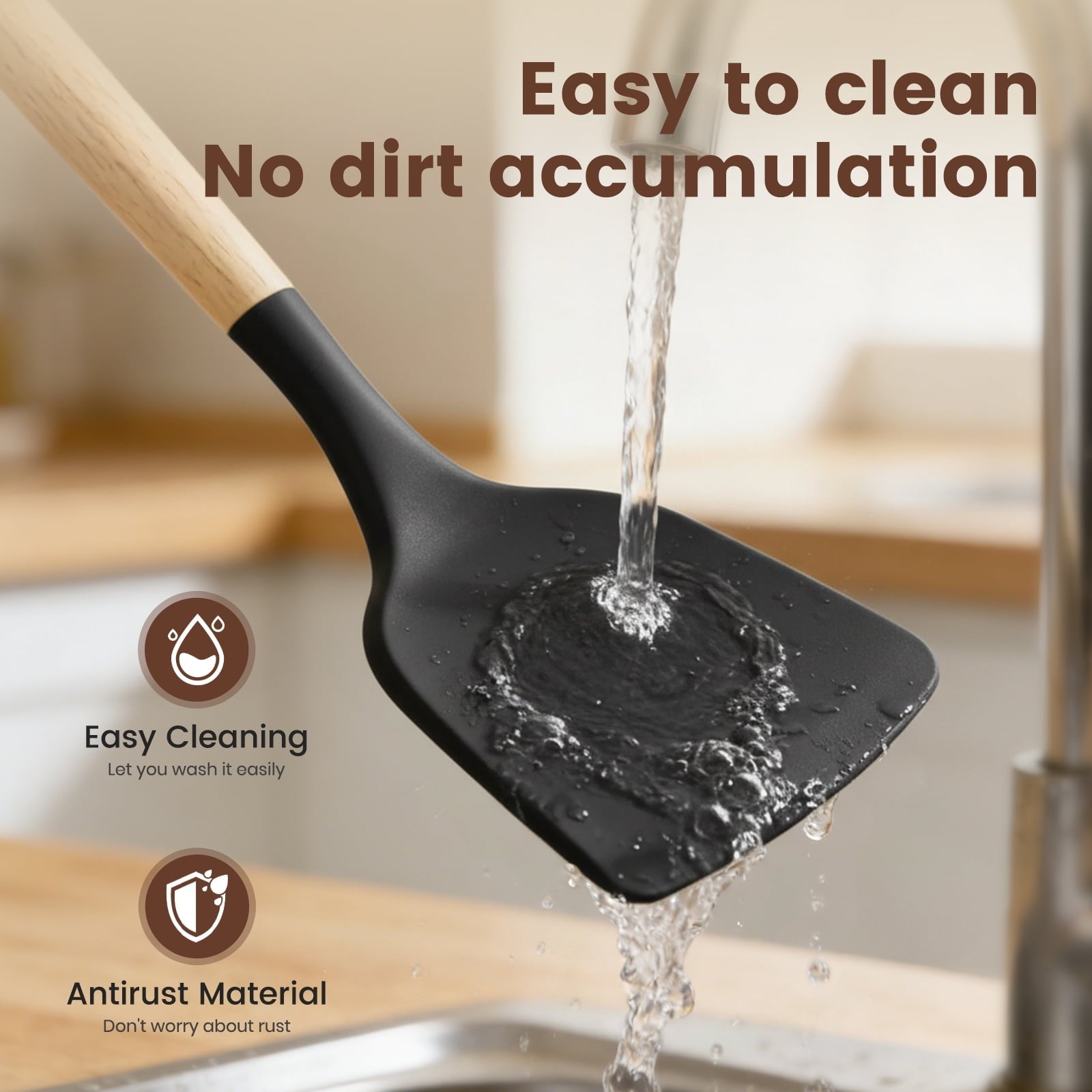 Chef-Quality Silicone Cooking Utensils Set with Holder, 44 PCS Kitchen Utensils Set, Silicone Kitchen Gadgets Spatulas Set for Non... - Heavy Duty Stainless Steel Kitchen Shears Detail