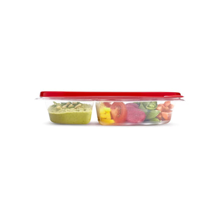 Playful Geometric alongs Divided Rectangular Food Storage Containers, 3.7 Cup, 3-Pack - Squishy Dohnut Sweet Treat Shaped Stress Toy Detail