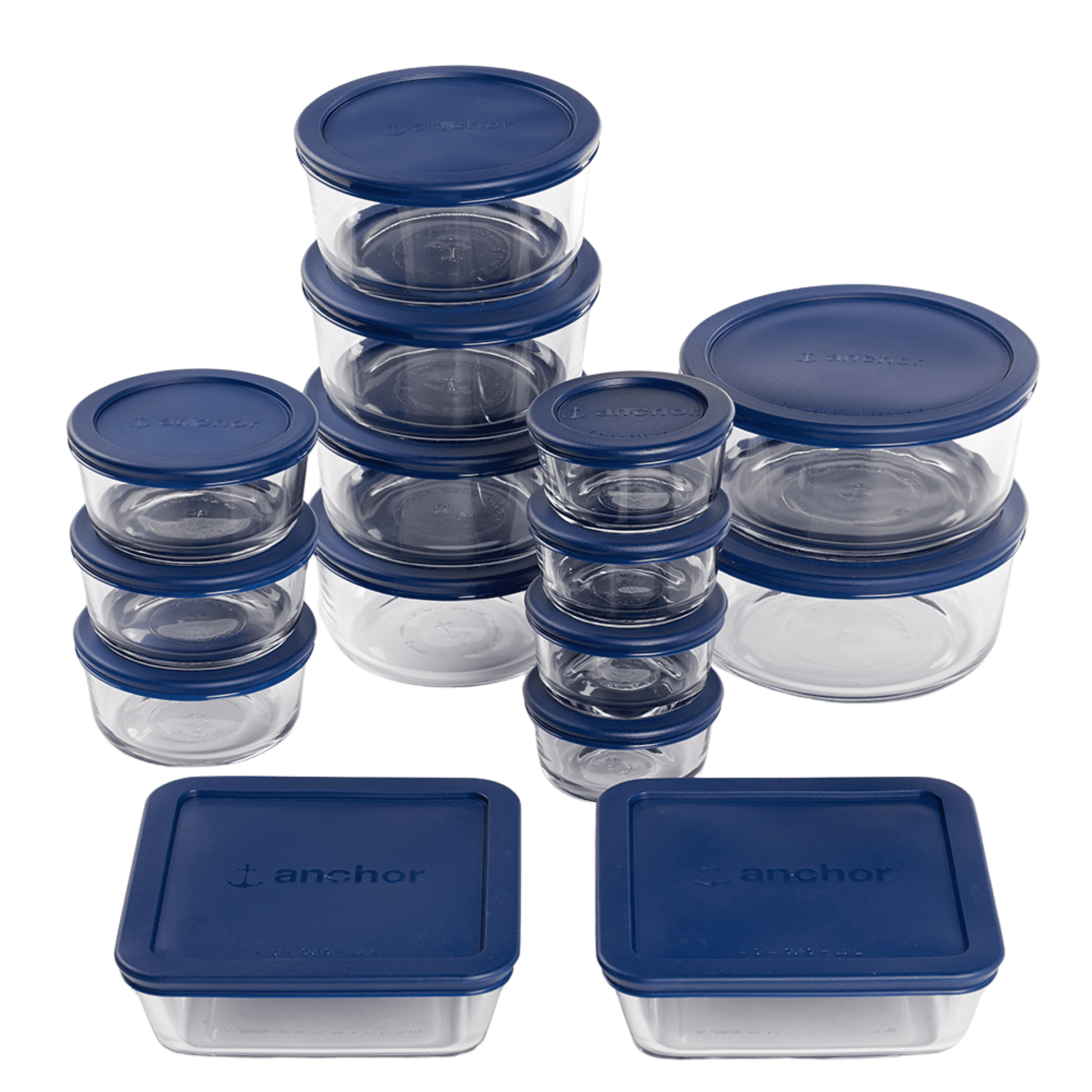 Sweet Treat Shaped Glass Food Storage Containers with SnugFit Lids, 30 Piece Set - Fun Food Fidget Cookie Squishable Toy - Default Title