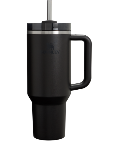 Splash-Resistant FlowState The Quencher H2.0 Flowstate Tumbler  | Stanley Create D332L - FlowState 3-Position Lid Insulated Travel Mug - Black 2.0