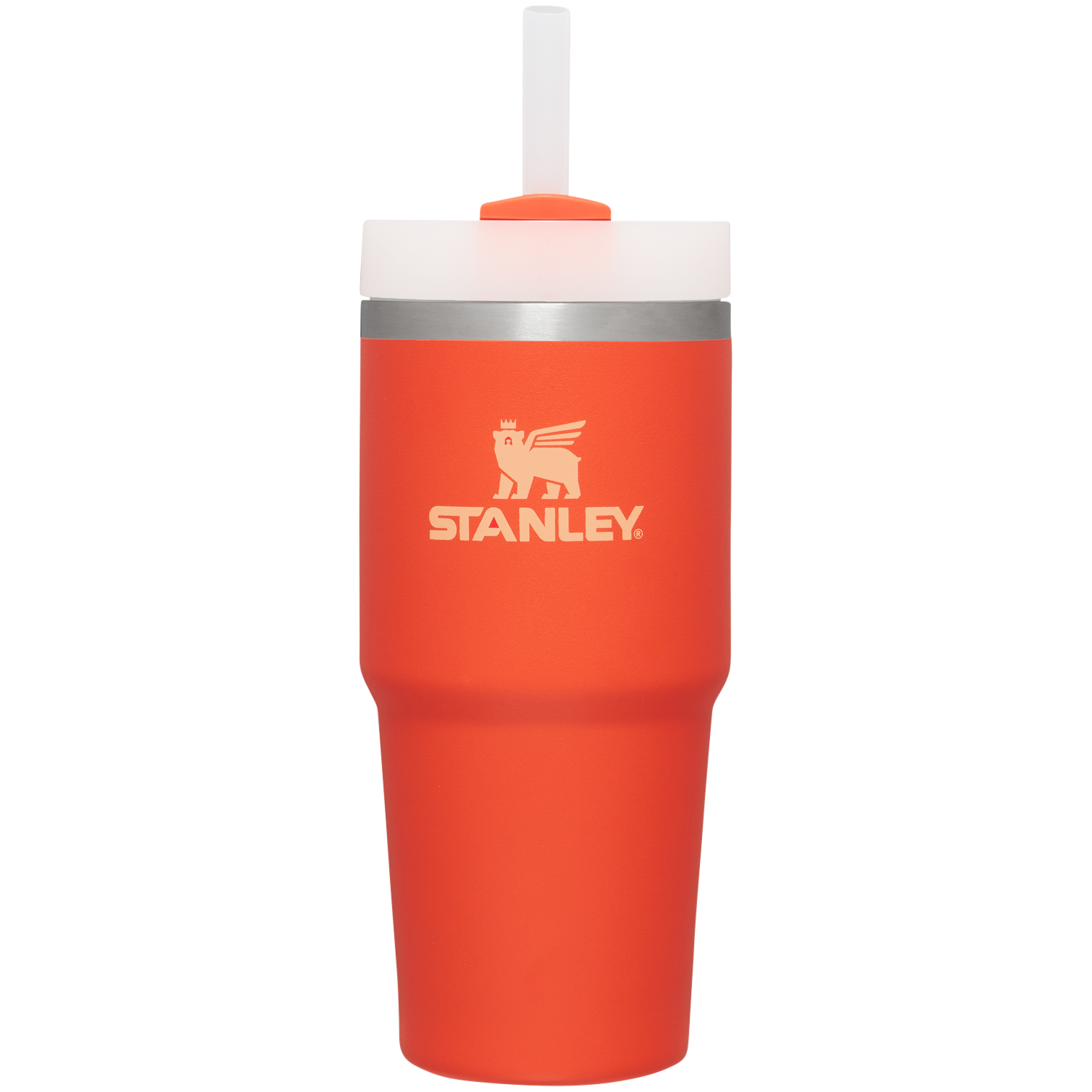 Insulated Travel The Quencher H2.0 Flowstate Tumbler  | Stanley Create D329E - Double-Wall Vacuum Insulated Travel Tumbler with Straw Detail