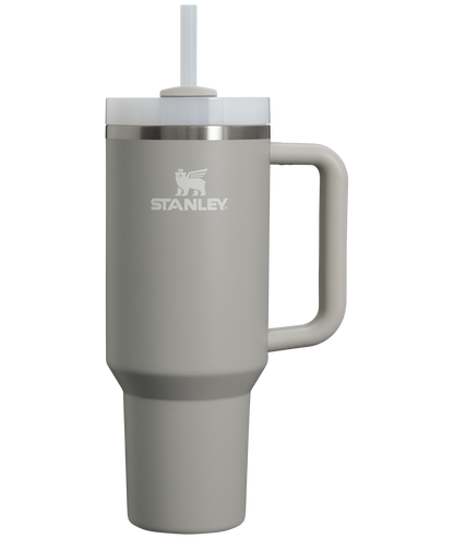 Splash-Resistant FlowState The Quencher H2.0 Flowstate Tumbler  | Stanley Create D332L - FlowState 3-Position Lid Insulated Travel Mug - Ash
